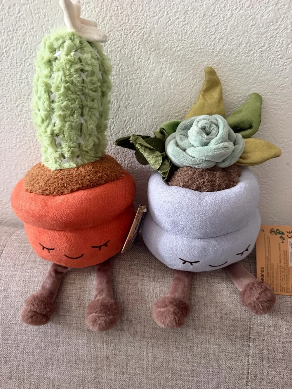 Plush Cactus and Succulent Stuffed Animals set